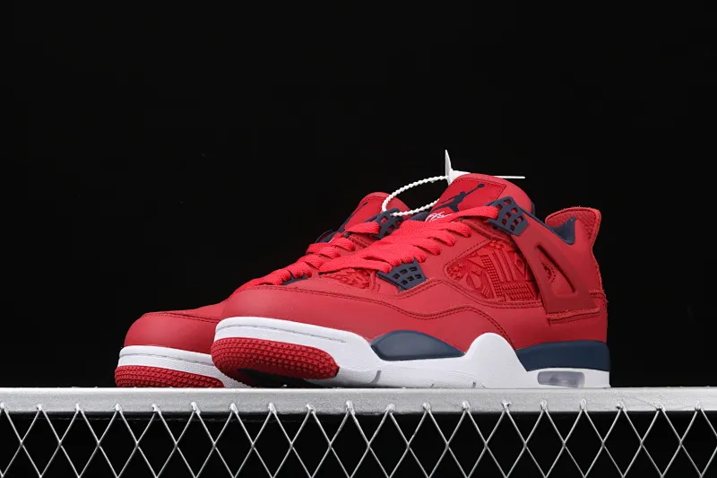 All categories Air Jordan Jordan series basketball shoes Air Jordan 4 Air Jordan 4 SE "FIBA" AJ4 Joe 4 World Cup League full head layer bright red basketball shoes CL1184-617
